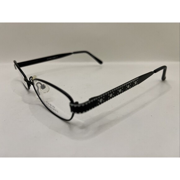 Fabio Alberti Eyeglasses FA865-2 Black/White Designer Demo Lens Black 50-17-130